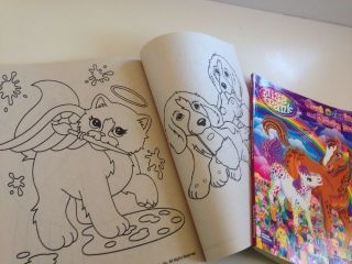 2 Lisa Frank Friends Forever Sparkle and Shimmer VTG Coloring Activity Books 3