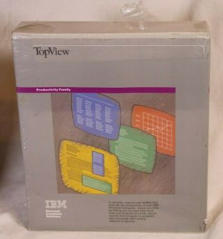 Ibm Topview Ibm Productivity Family Suite - Nos Pc Xt Or At 5.  25 " Disks