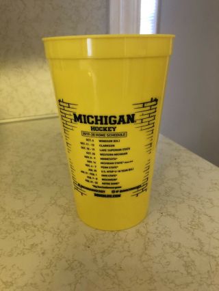 2019 Michigan Wolverines Hockey Stadium Cup With Schedule Limited Edition 2