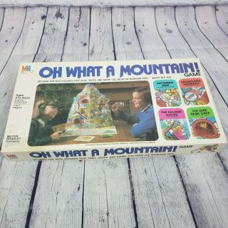 Vintage 1980 Oh What A Mountain Game Milton Bradley 3 Dimensional Path