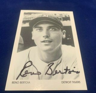 Reno Bertoia Detroit Tigers 3x5 Signed Photo In