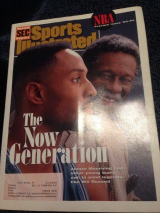 1993 Sports Illustrated Alonzo Mourning Bill Russell November 8