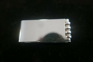 Vintage Tiffany & Co Sterling Silver Money Clip Paloma Picasso W/ Rollers