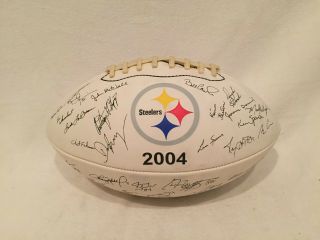 2004 Pittsburgh Steelers Team Facsimile Signed Autographed Football