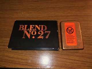 2003 Marlboro Blend No.  27 Solid Copper Zippo Lighter Stamped D 03 Nos