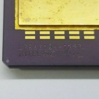 Intel Pentium Pro 200Mhz,  SY032 Vintage CPU,  GOLD,  KB80521EX200 3