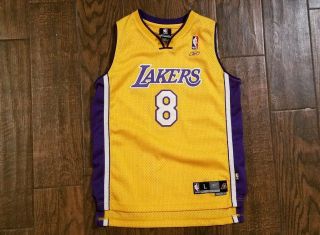 Vintage Kobe Bryant 8 Reebok Los Angeles Lakers Jersey Youth Large