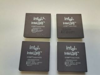 Intel 486dx4 100mhz,  A80486dx4 - 100,  A80486dx4100,  Sk096,  Vintage Cpu,  Gold