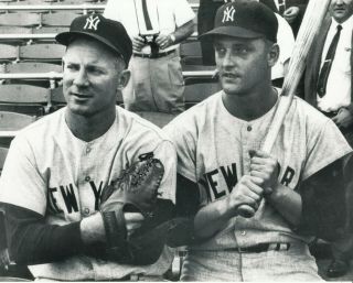 Whitey Ford And Roger Maris 8x10 Photo York Yankees