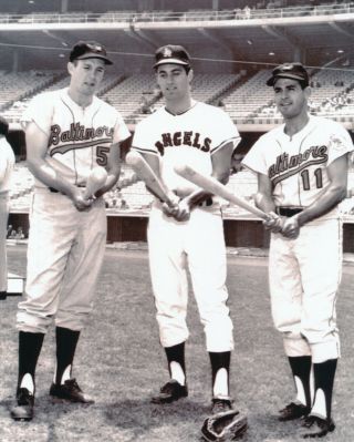 Brooks Robinson,  Luis Aparicio Orioles And Jim Fregosi Angels 8x10 Photo