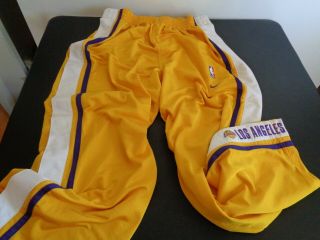 Los Angeles Lakers Basketball Nike Vintage Throwback Xl Warm Up Snap Pants Nba