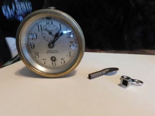 Antique Chelsea Shreve & Co San Francisco Alarm Clock,  Brass?