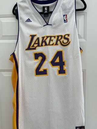 Nike Kobe Bryant White Home Los Angeles Lakers 8 Swingman Jersey,  Size:xl,  X - Large