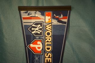 2009 Philadelphia Phillies NY Yankees World Series MLB Wincraft Felt Pennant 2