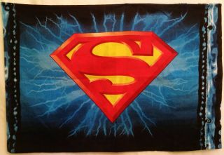 Vintage Superman Daily Planet Pillowcase 2 Sided Vibrant Colors EUC 2