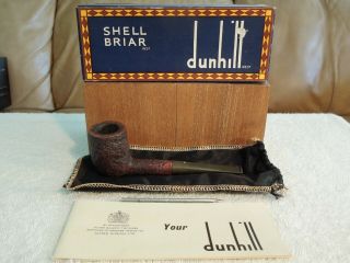 Dunhill Shell Briar 4 7 F/t Tobacco Pipe - Estate