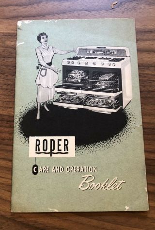 Vintage Antique Roper Gas Range Oven Sales Brochure Booklets