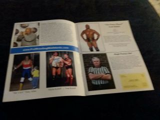 pro wrestling mid Atlantic autographed program 2008 nwa wcw wwe wwf tna impact 3