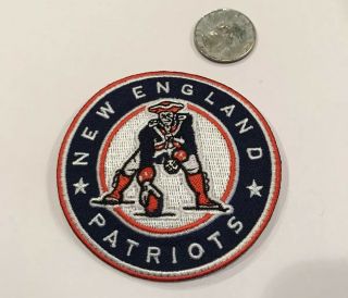 ENGLAND PATRIOTS EMBROIDERED IRON On PATCH.  AWESOME 3”x 3” 2