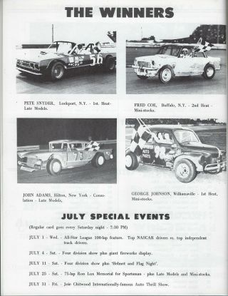 1970 Lancaster Speedway Modified Program - Phil Edwards - DB 2