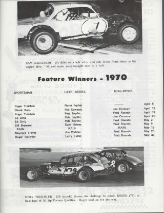 1970 Lancaster Speedway Modified Program - Pete Snyder - DB 2