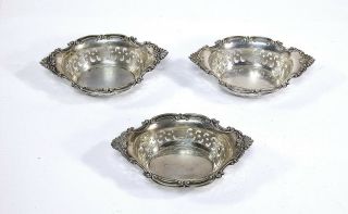 3 Gorham Cromwell Sterling Silver Nut Dishes A4780
