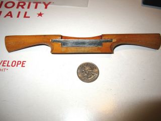 Vintage Marples & Sons Miniature Wooden Spoke Shave In Good Cond.  7 1/8 " Long