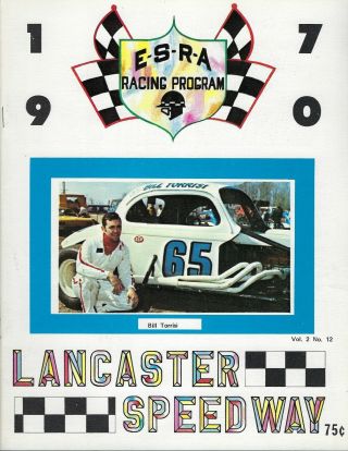 1970 Lancaster Speedway Modified Program - Bill Torrisi - Db
