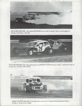 1970 Lancaster Speedway Modified Program - Bill Bitterman - DB 2