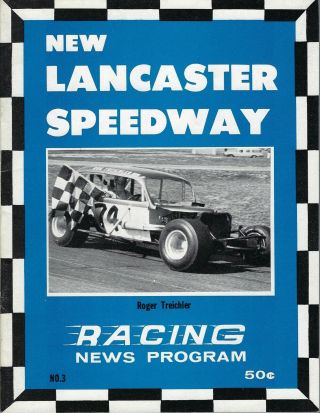 1969 Lancaster Speedway Modified Program - Roger Treichler - Db
