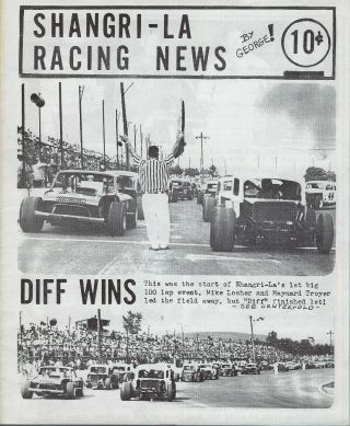 1968 Shangri - La Speedway Modified Program - Maynard Troyer - Db