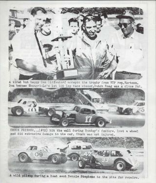 1968 Shangri - La Speedway Modified Program - Maynard Troyer - DB 2
