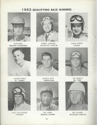 1962 Langhorne Speedway National Open Modified Program - DB 2