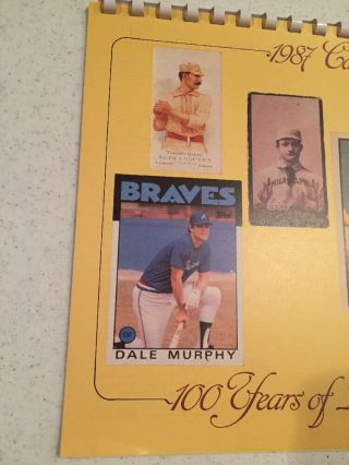1987 Vintage 100 Years of Baseball Cards Calendar 3