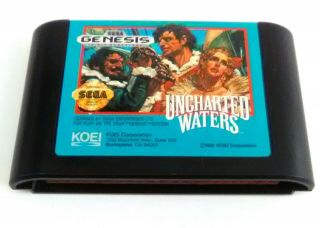 Uncharted Waters (Sega Genesis,  1991) Vintage Authentic. 2