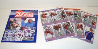 England Patriots Official 1993 Yearbook & Mcdonald 
