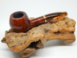 Savinelli Rare Early Punto Oro W/real Amber 9mm Stem & 18kt Gold Band