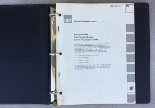Vintage Ibm System 360 Disc Operating System Programmers Guide - In Binder