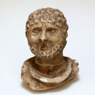 Scarce - Roman Marble Male Bust Circa 100 - 400 Ad - Glued