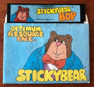 Stickybear Bop Apple Ii Iie 2 Vtg.  5.  25” Floppy Computer Game Optimum Resource