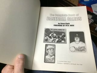 The Complete Book of Baseball Cards by Steve Clark 1982 Forward by Pete Rose 2