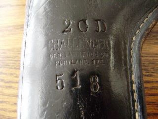 Vintage Tooled George Lawrence Challenger Leather Holster 2CD 3