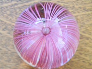 Vintage Made In Italy Murano Art Glass 3 " Paperweight Crisp