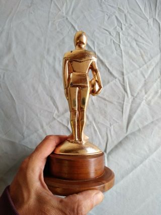 Vintage Art Deco Style Football Trophy 1967 Ford PP&K 3