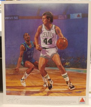 No.  44 Danny Ainge 1988 1989 Boston Celtics Basketball Citgo Poster 10.  5x12.  5