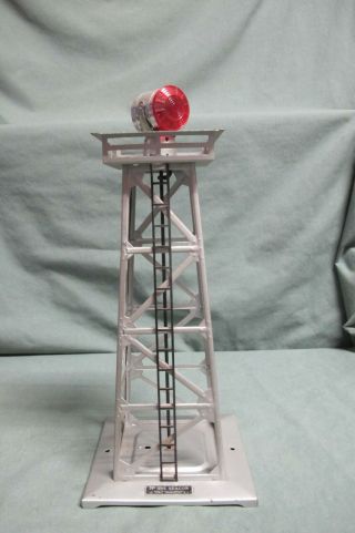 Vintage Lionel O Scale No 494 Rotary Beacon Tower W Red Green Light