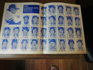 1977 KANSAS CITY Royals schedule George Brett,  Amos Otis 3