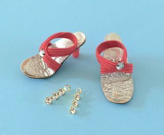 Vintage Vogue Jill Doll Shoes & Jewelry Little Miss Revlon Toni Coty Girl Ginger