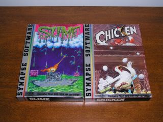 Nos Chicken & Slime By Synapse - Cartridge Versions - Atari 400/800/xl/xe/xegs 1