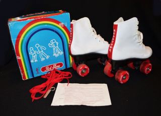 Red Stone Vintage Roller Skates 70 